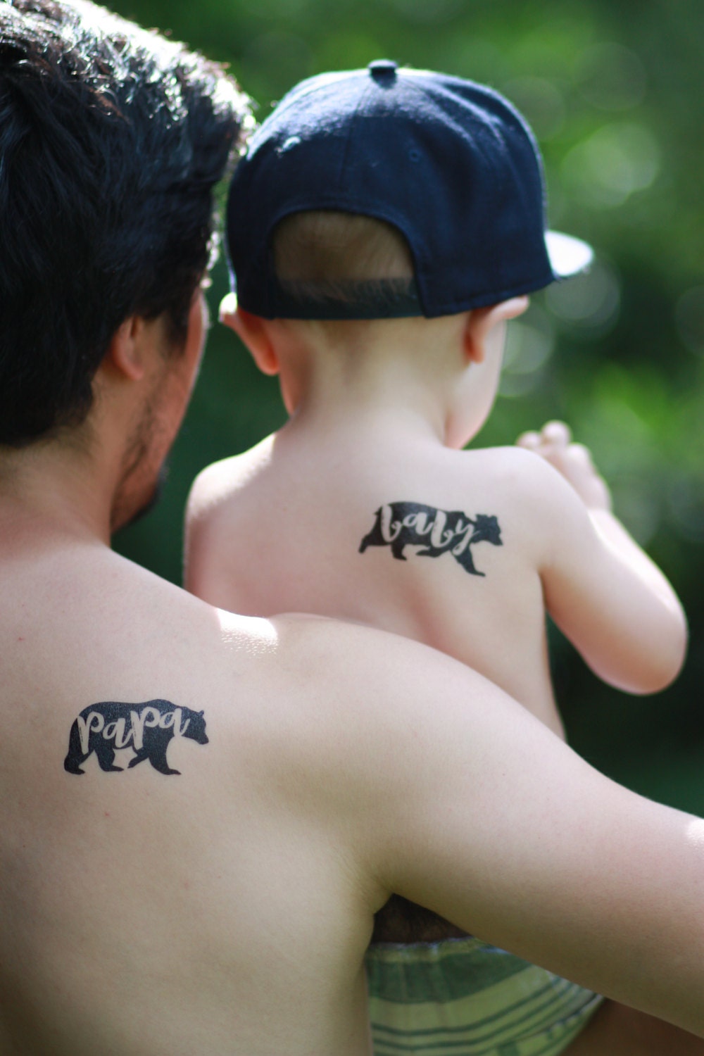 elegant small father and son tattoo options