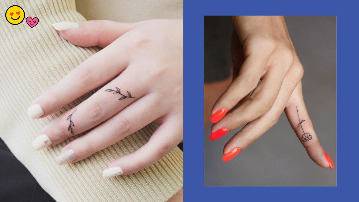 elegant small finger tattoo ideas for couples