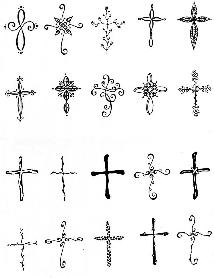 Elegant tattoo ideas for crosses