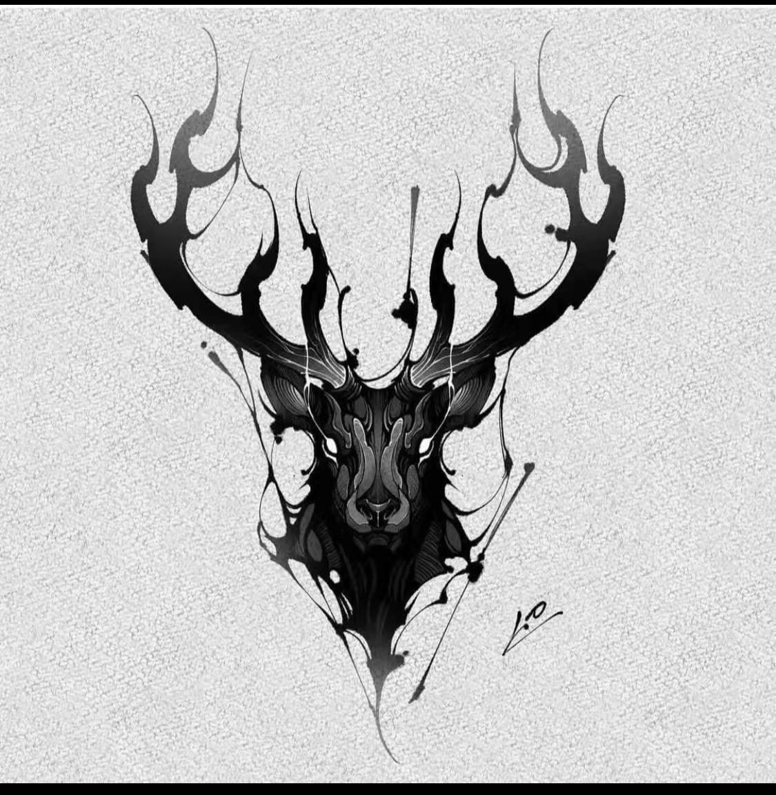 elk silhouette tattoo ideas