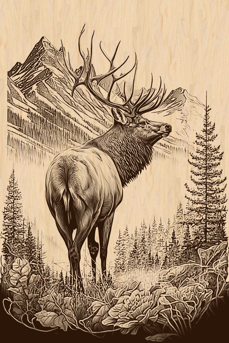 elk tattoo ideas 0081