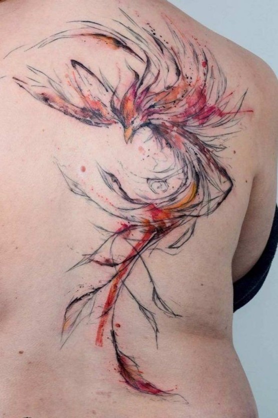 empowering phoenix tattoo concepts for ladies.