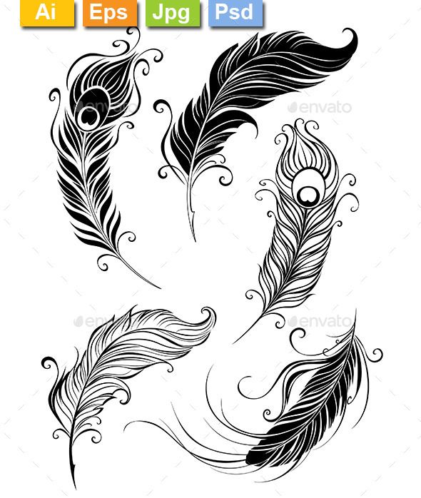 feather tattoo ideas 0097