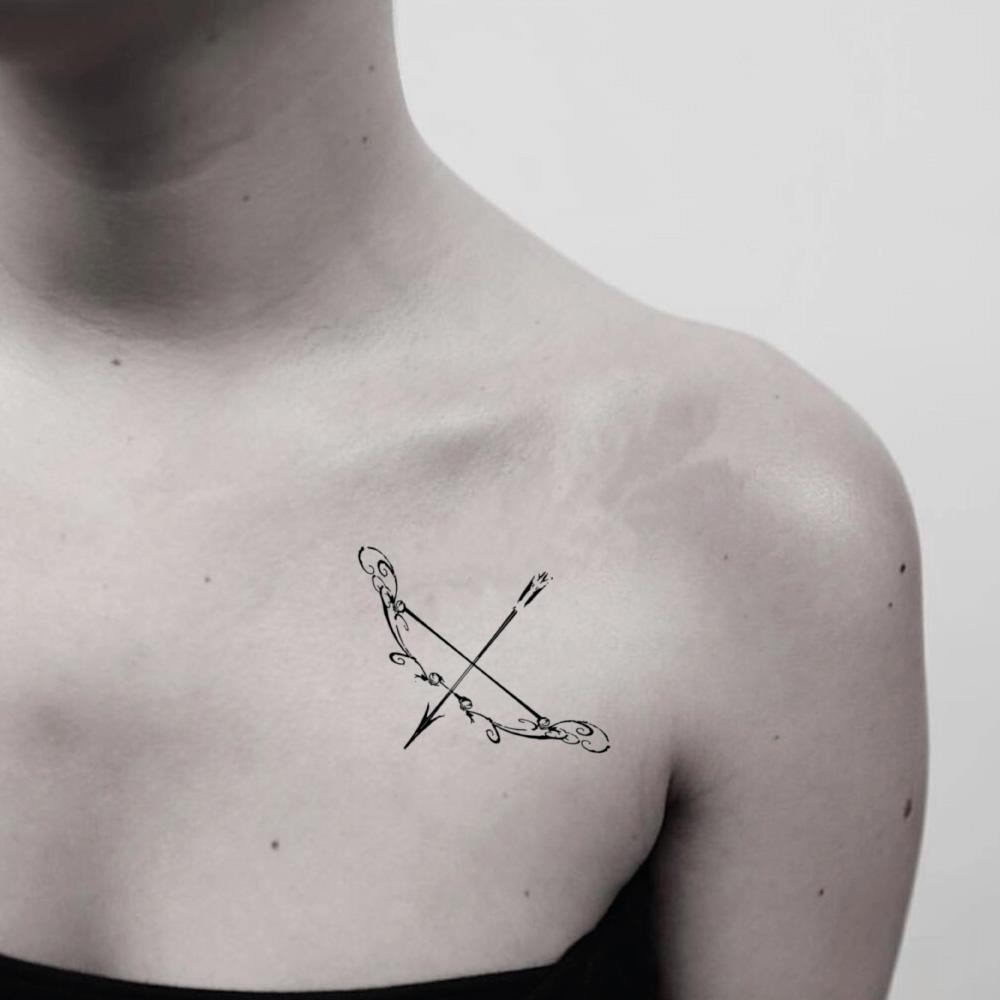 female small sagittarius tattoo 0017