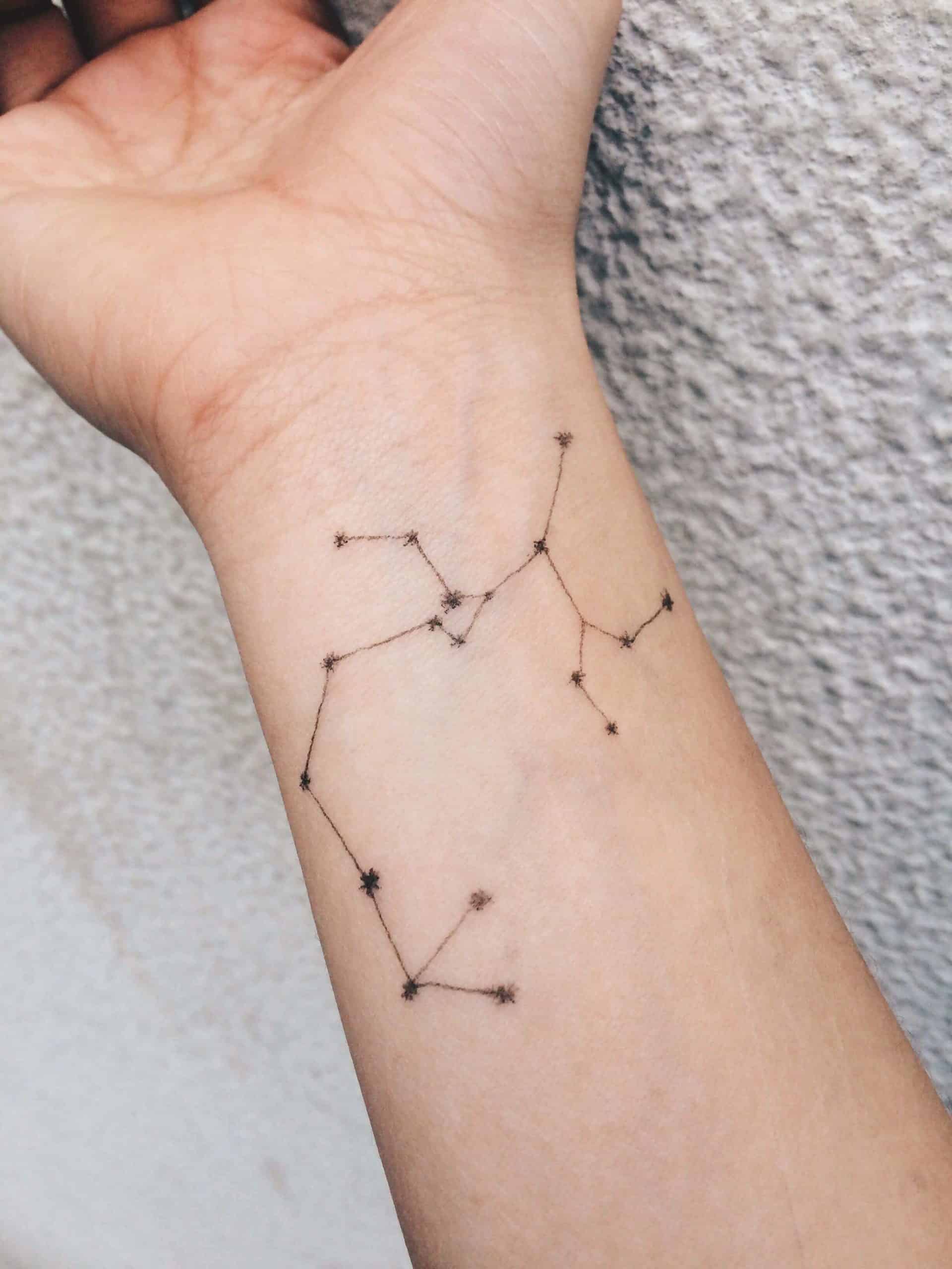 female small sagittarius tattoo 0020