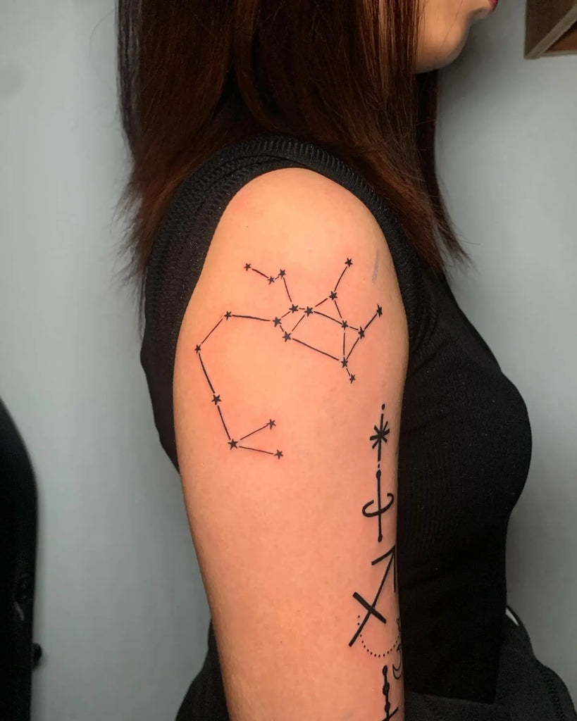 female small sagittarius tattoo 0030