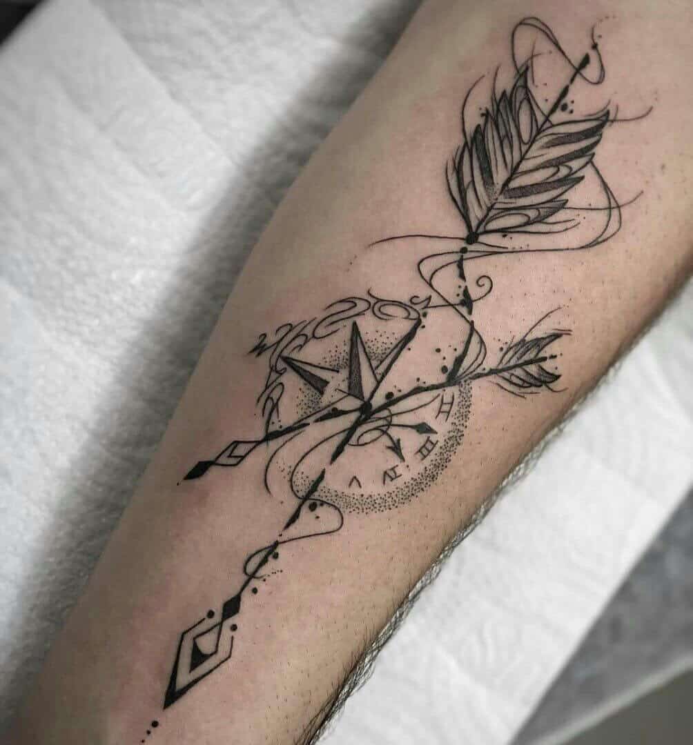 female small sagittarius tattoo 0033