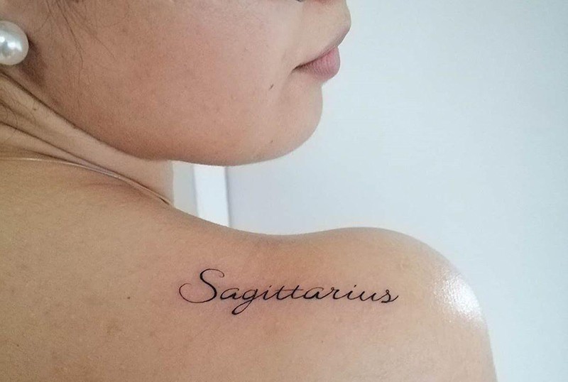 female small sagittarius tattoo 0070