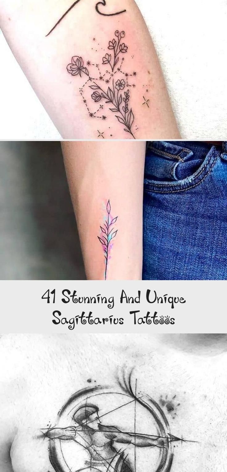 female small sagittarius tattoo 0078