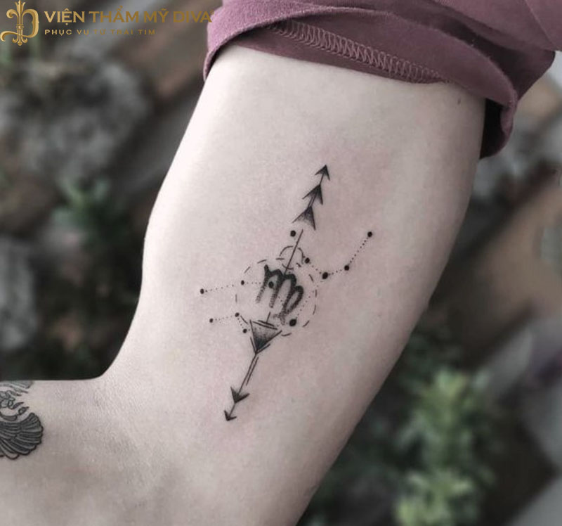 female small sagittarius tattoo 0095