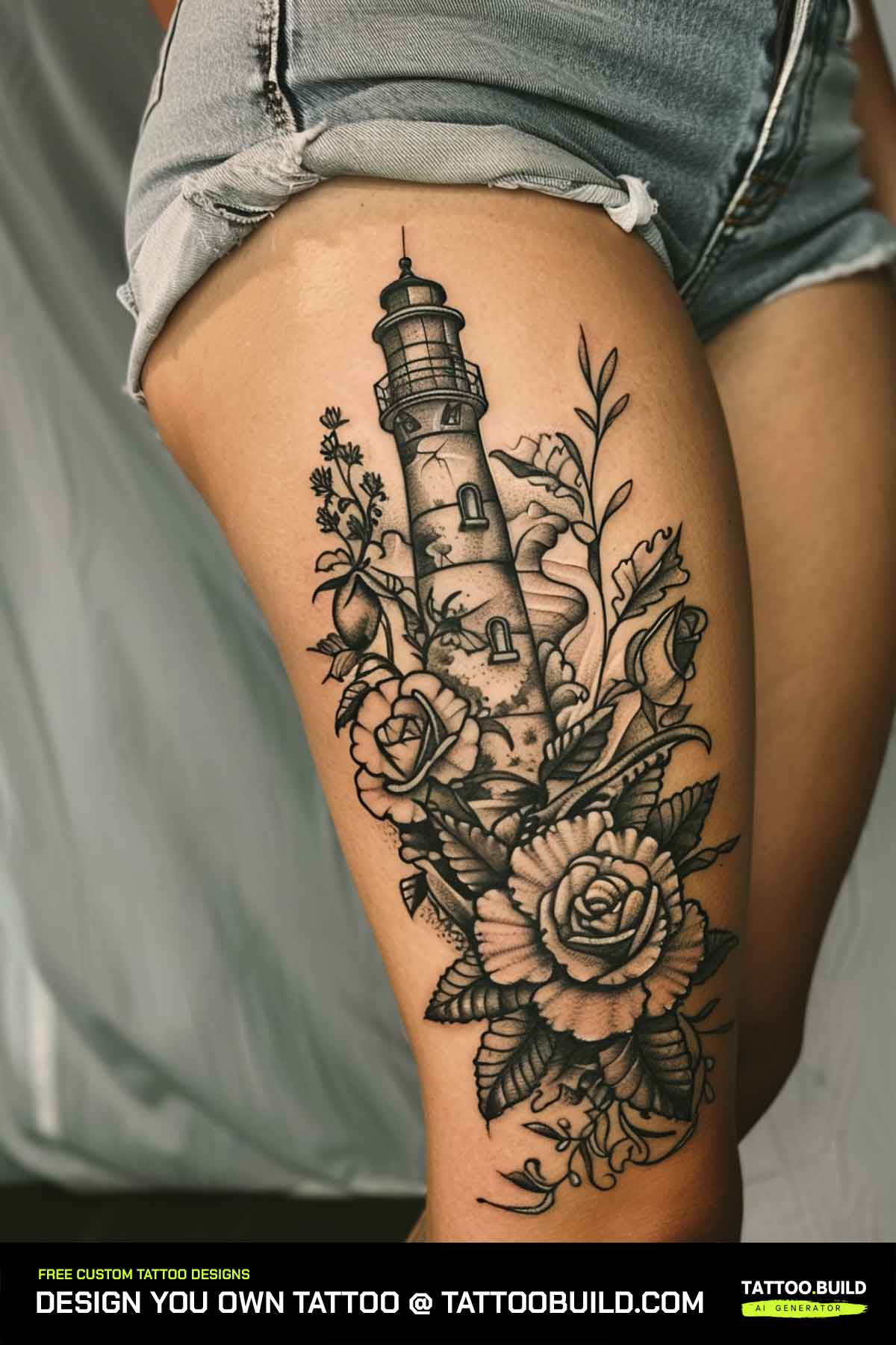 feminine leg tattoo ideas for delicate designs