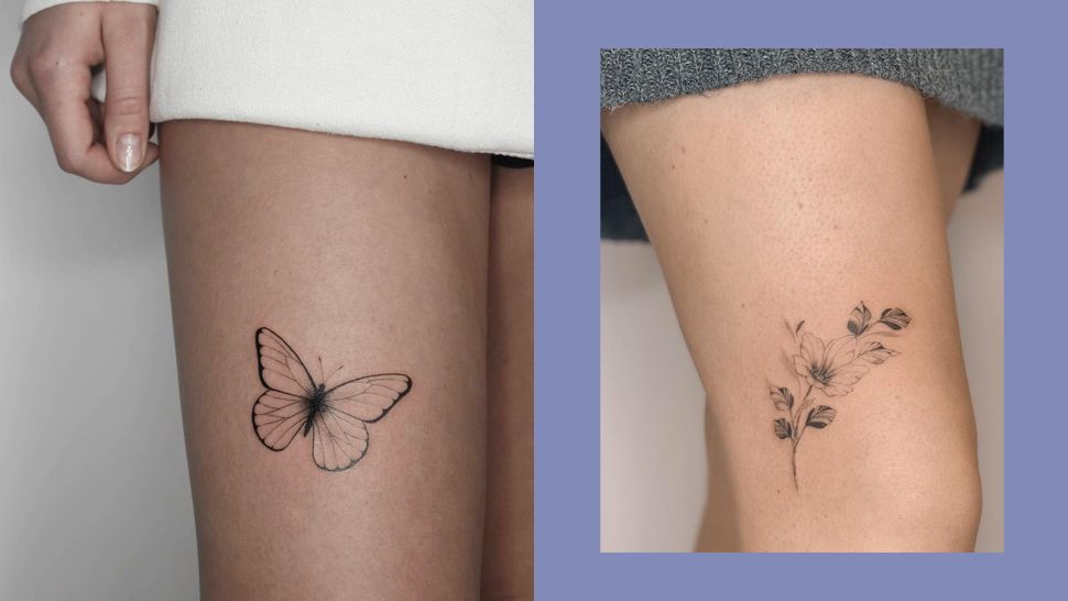 feminine leg tattoo ideas 0010