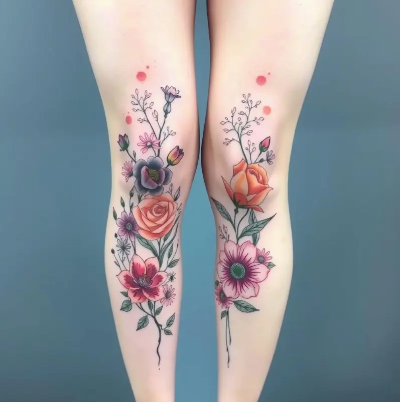 feminine leg tattoo ideas 0032