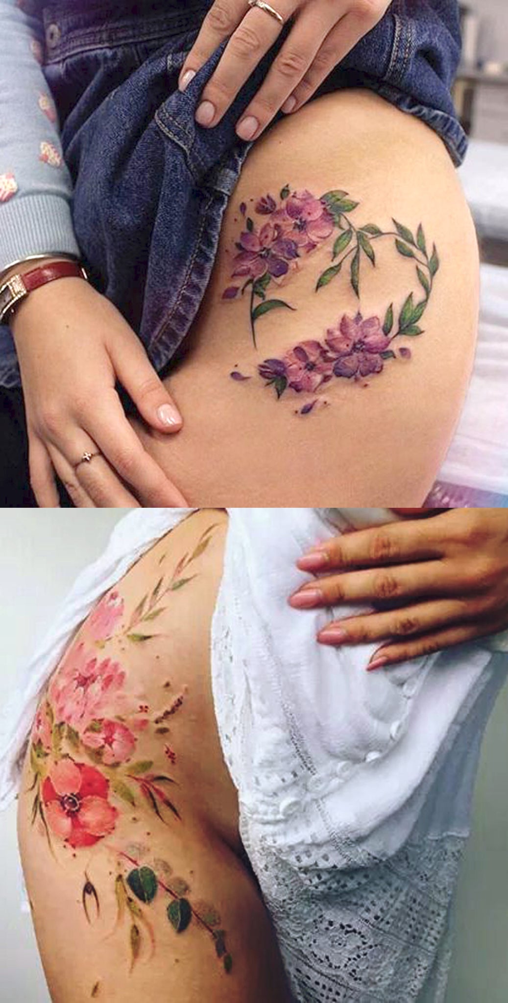 feminine leg tattoo ideas 0044