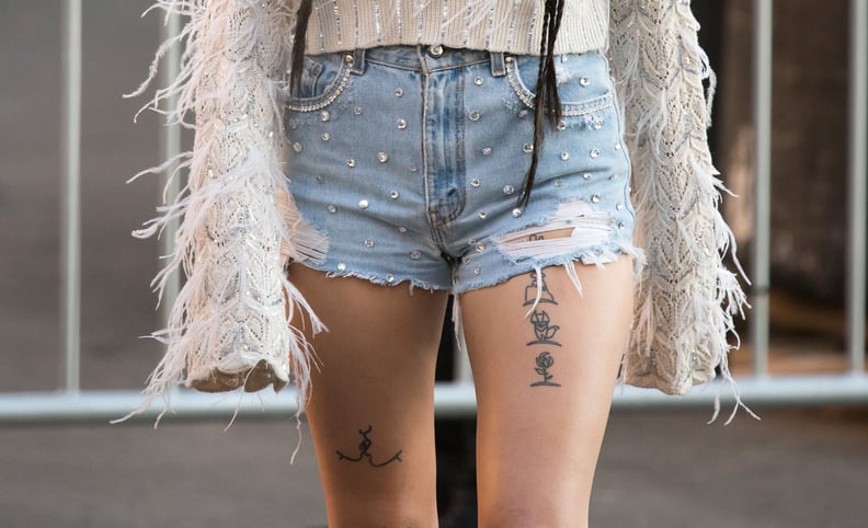 feminine leg tattoo ideas 0060