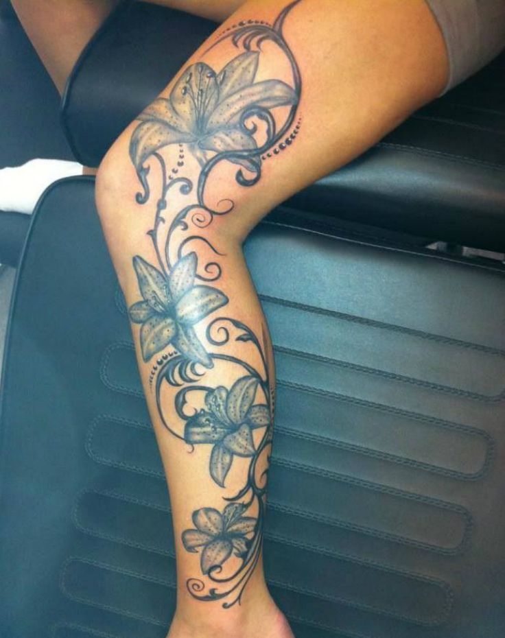 feminine leg tattoo ideas 0062