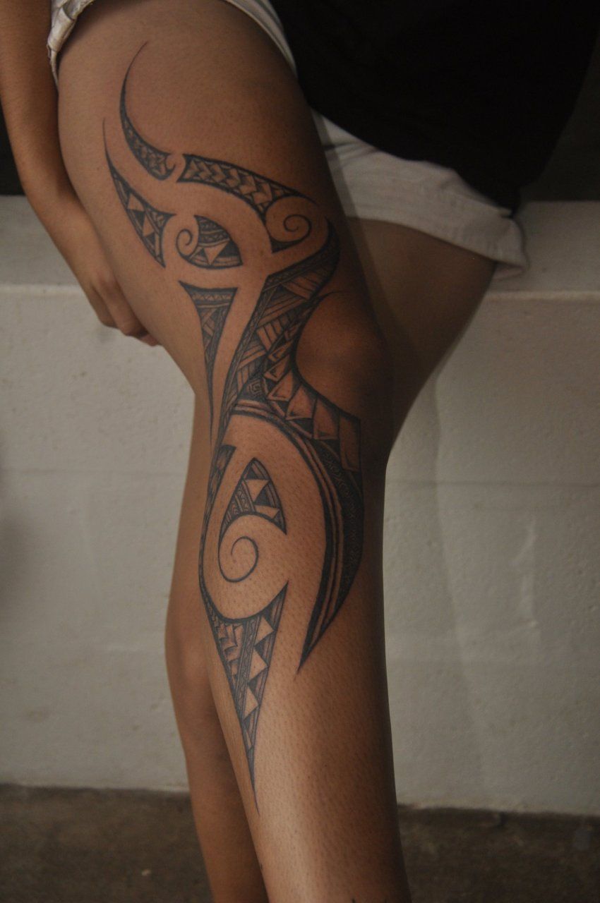 feminine leg tattoo ideas 0066