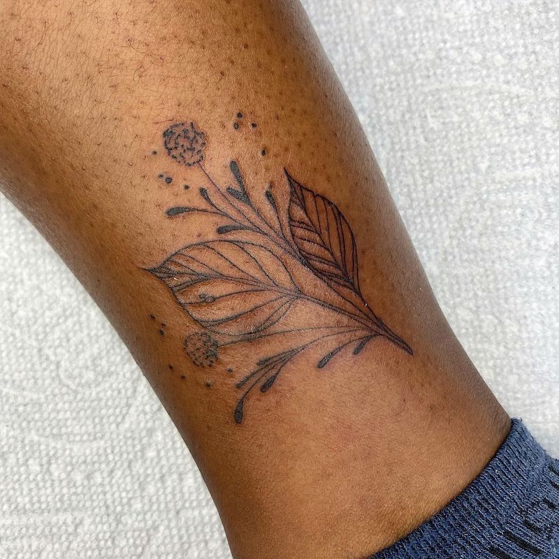 feminine leg tattoo ideas 0067