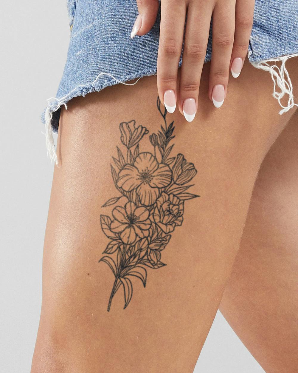 feminine leg tattoo ideas 0071