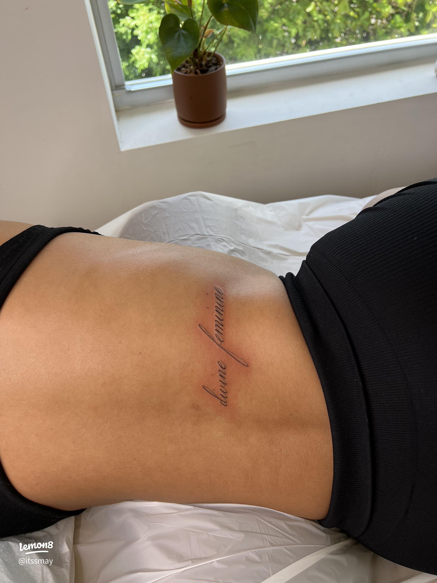 feminine small cursive tattoo 0077