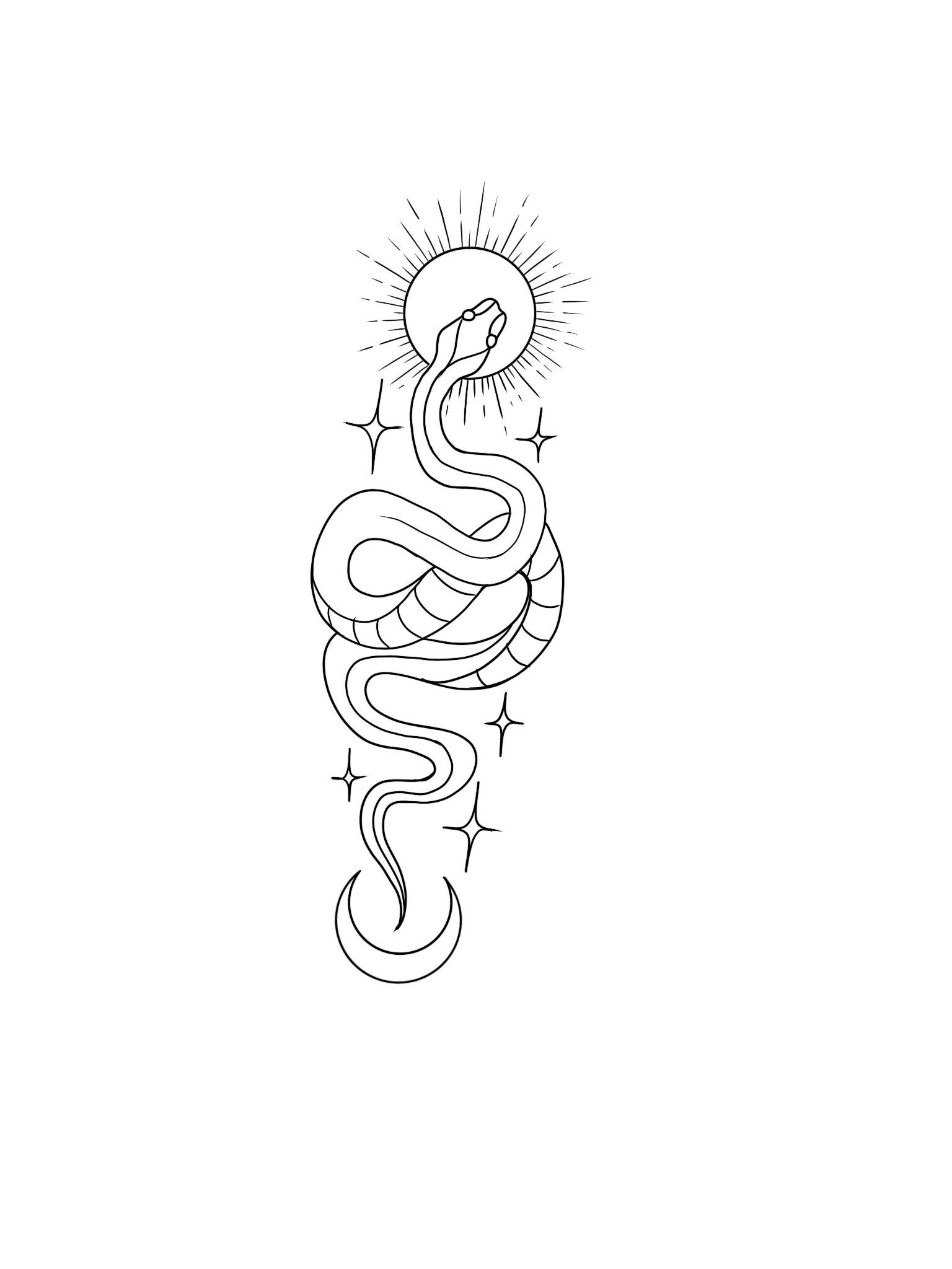 feminine small snake tattoo concepts