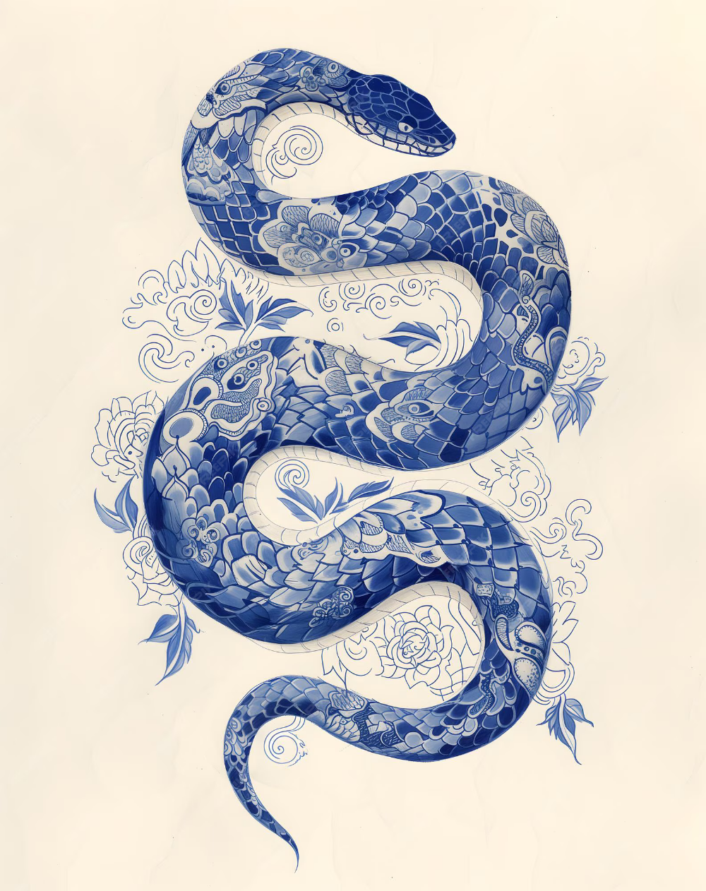 feminine snake tattoo designs