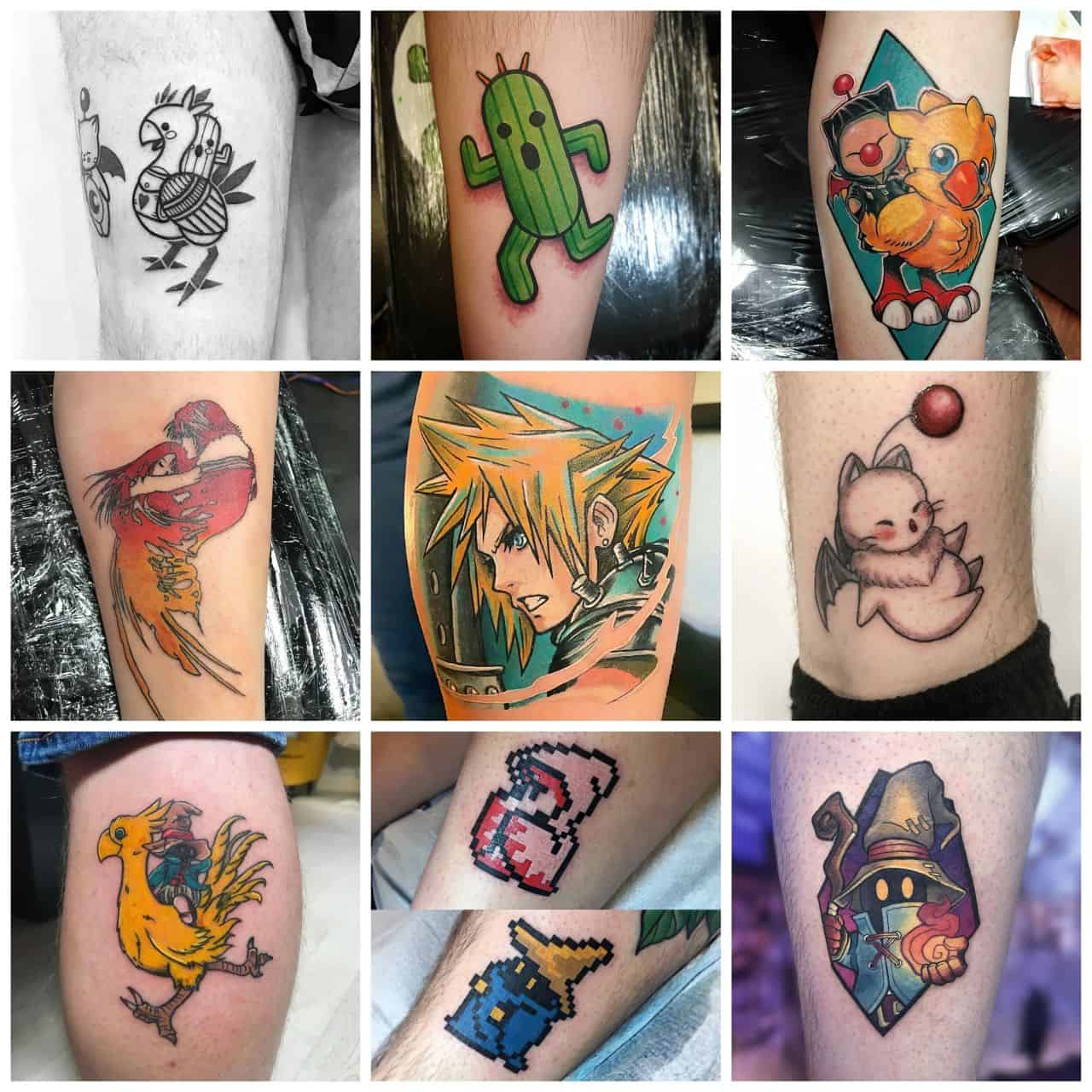 Final Fantasy tattoo designs