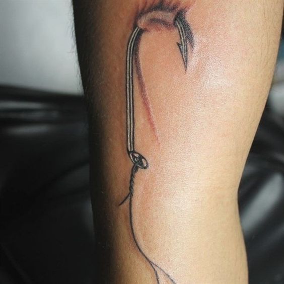 fish hook tattoo ideas 0022