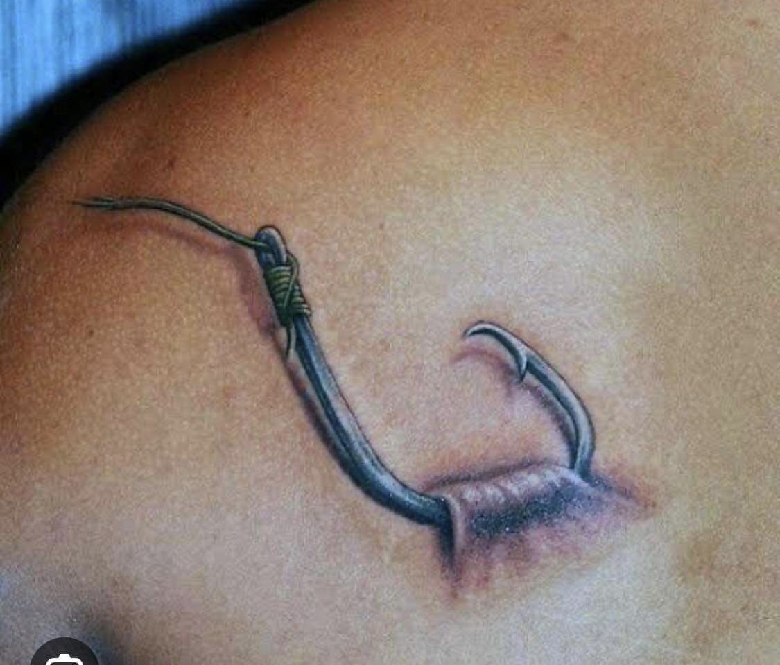 fish hook tattoo ideas 0036