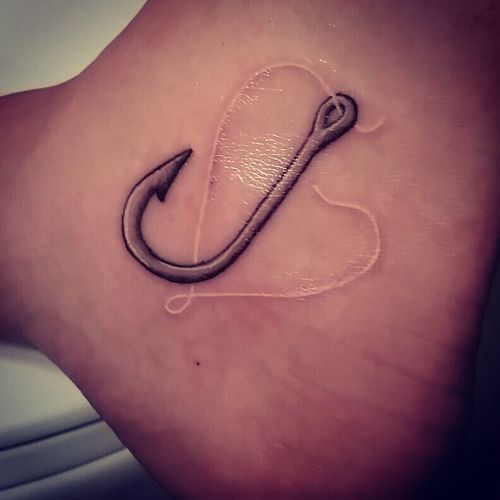 fish hook tattoo ideas 0068