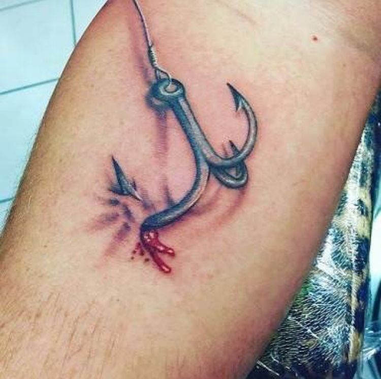 fish hook tattoo ideas 0079