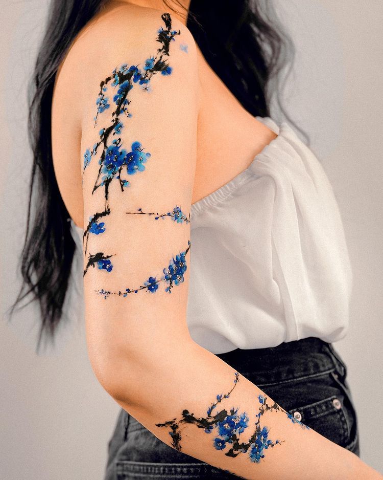 Flower shoulder tattoo ideas 0037