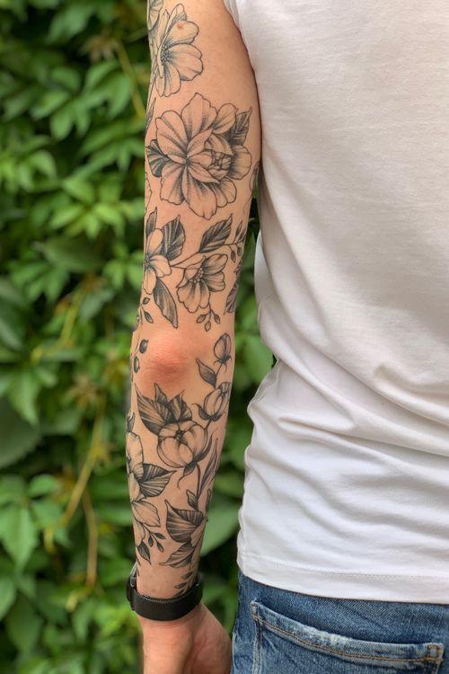 Flower shoulder tattoo ideas 0060