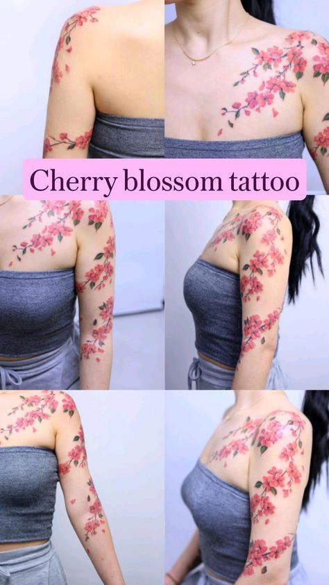 Flower shoulder tattoo ideas 0067