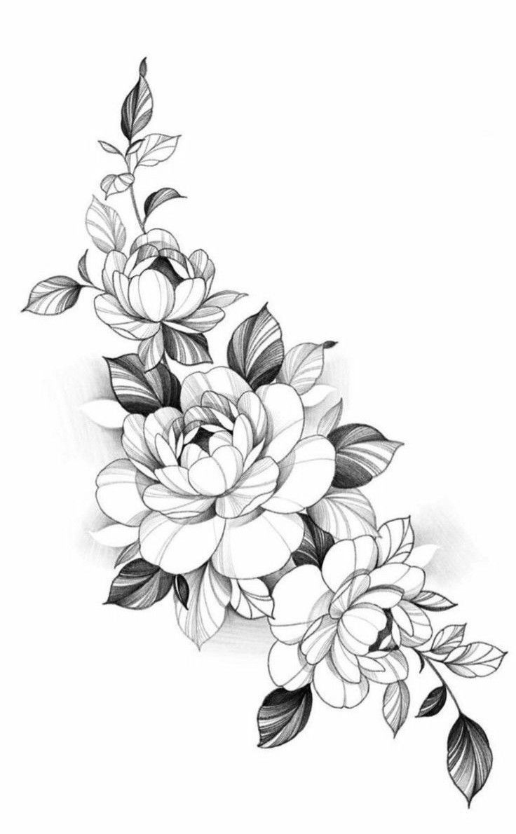 Flower thigh tattoo ideas 0016