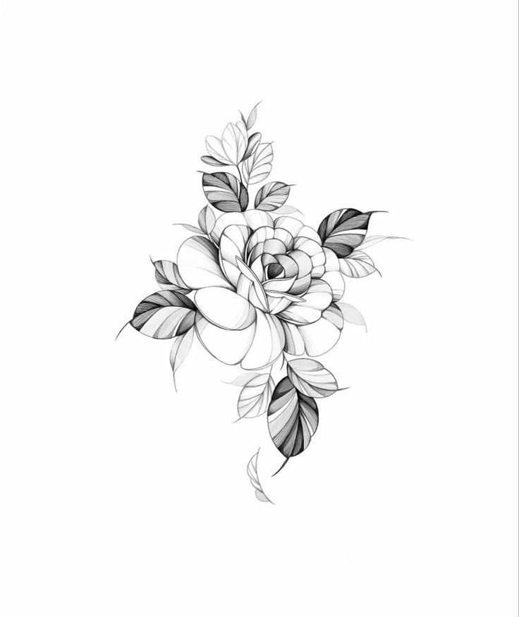 Flower thigh tattoo ideas 0076