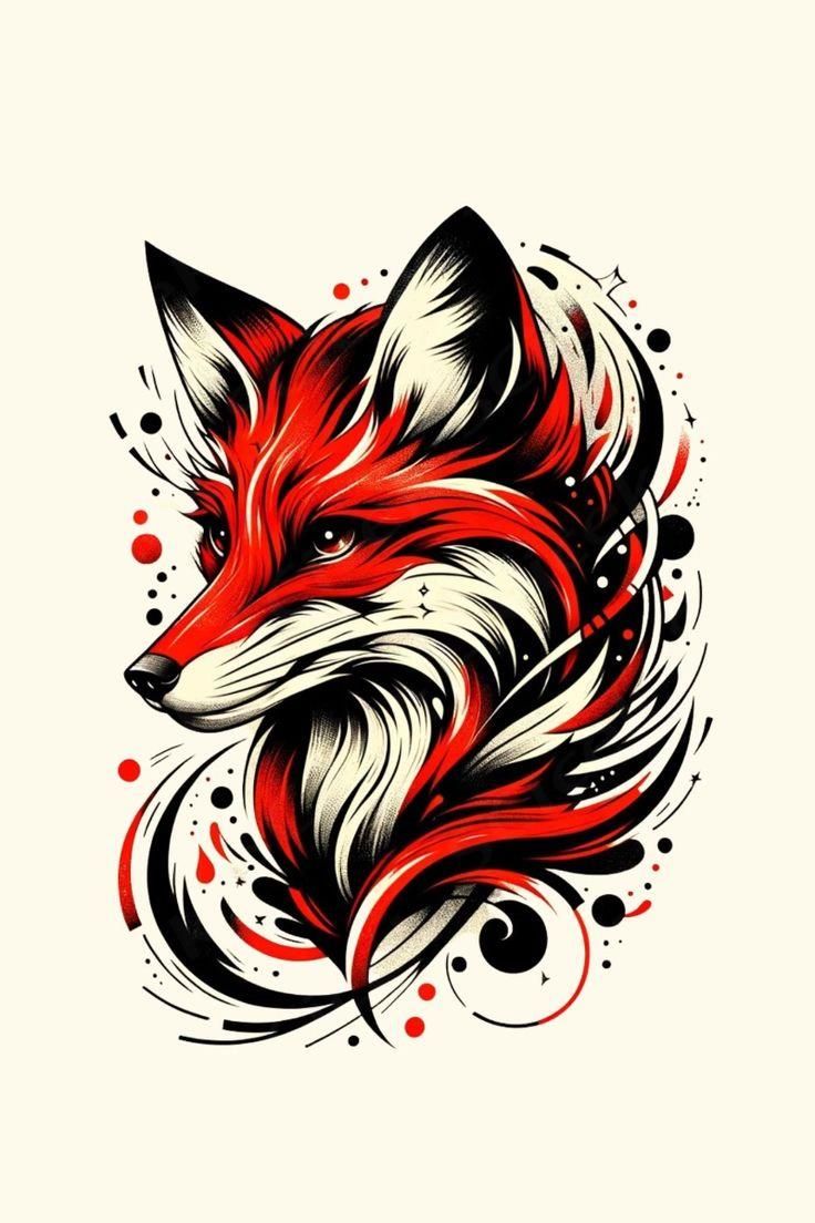 fox tattoo ideas 0035