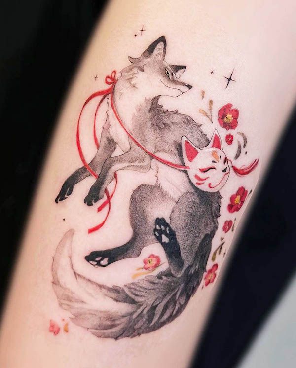 fox tattoo ideas 0036