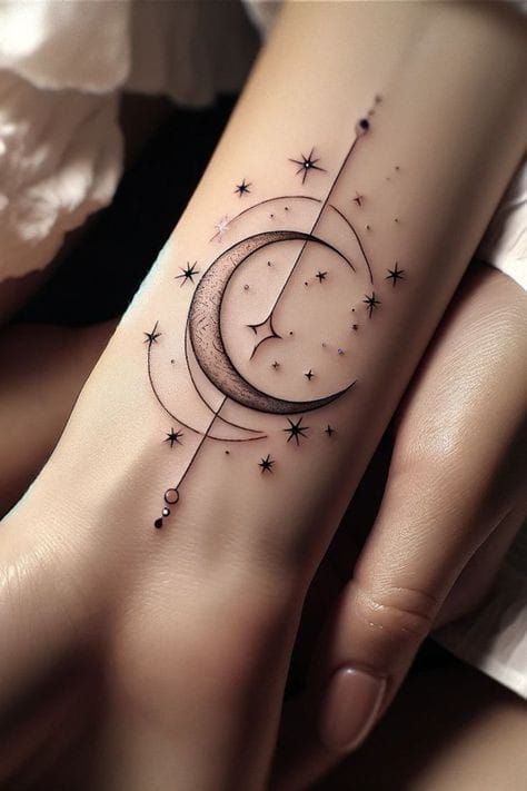 full moon tattoo ideas 0018