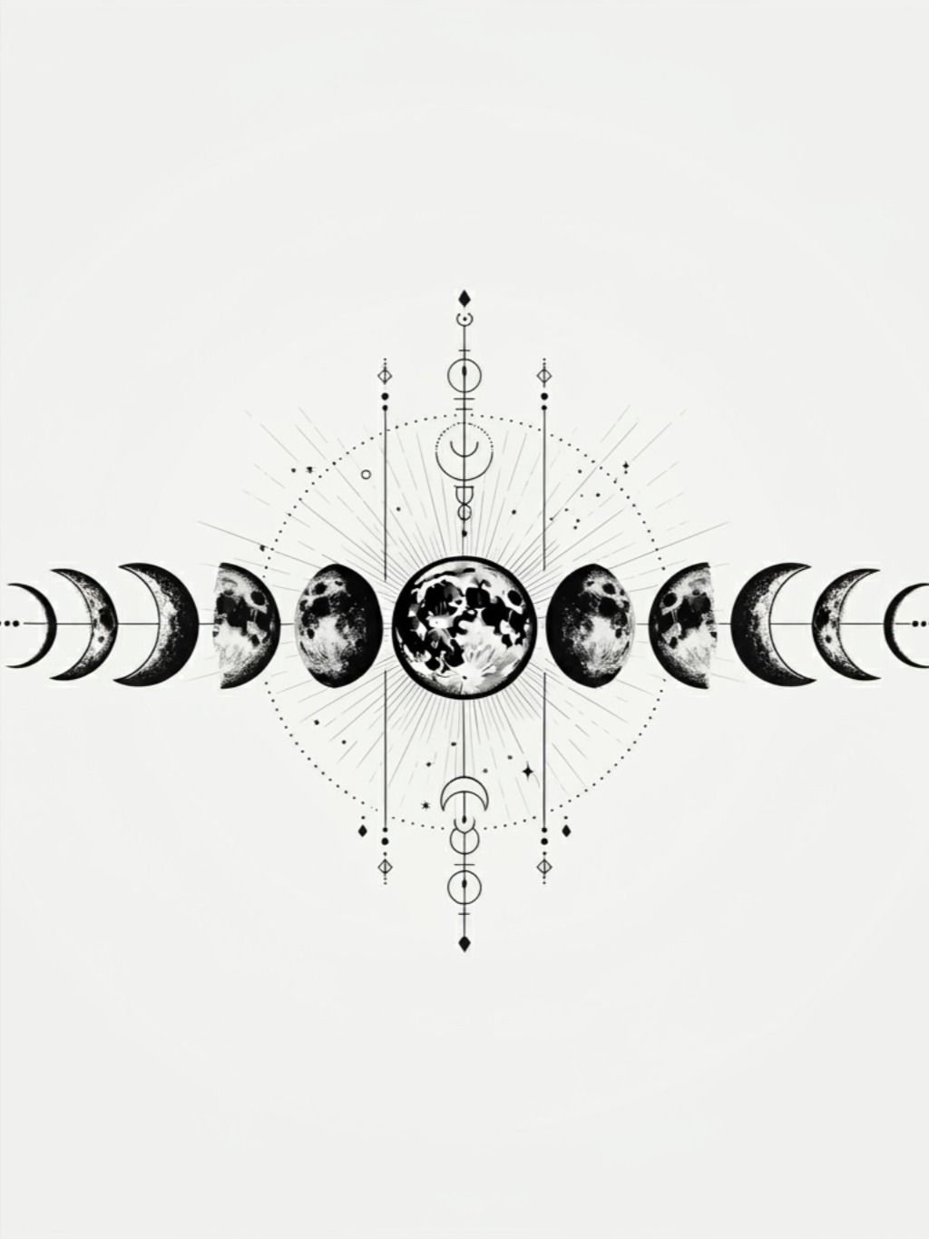 full moon tattoo ideas 0041