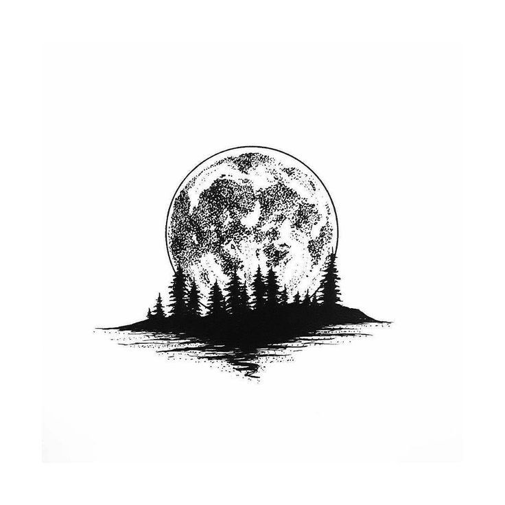 full moon tattoo ideas 0046