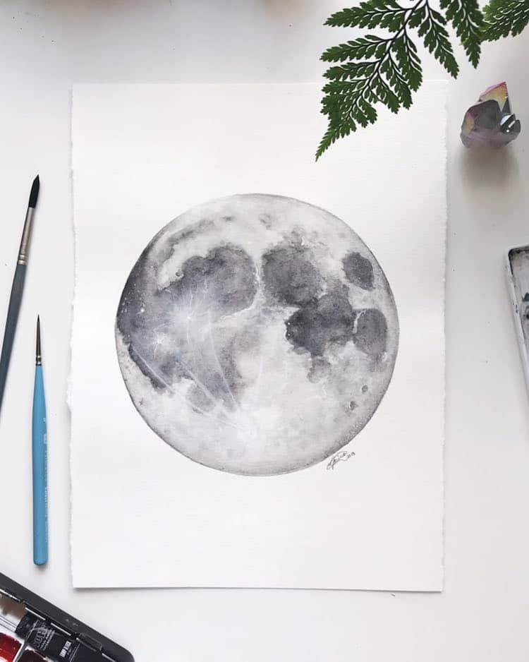 full moon tattoo ideas 0082