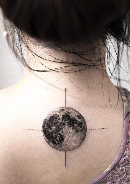 full moon tattoo ideas 0091