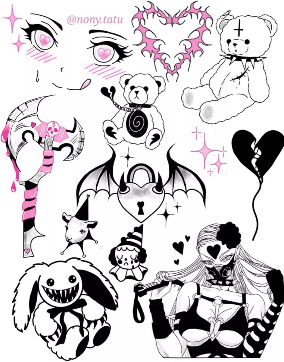 fun creepy cute tattoo ideas