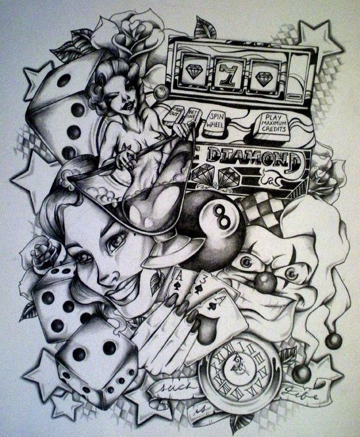 gambling tattoo ideas 0095