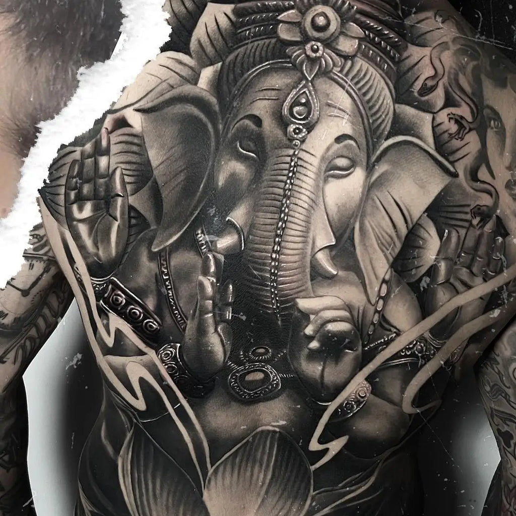 Ganesha tattoo ideas with meaning