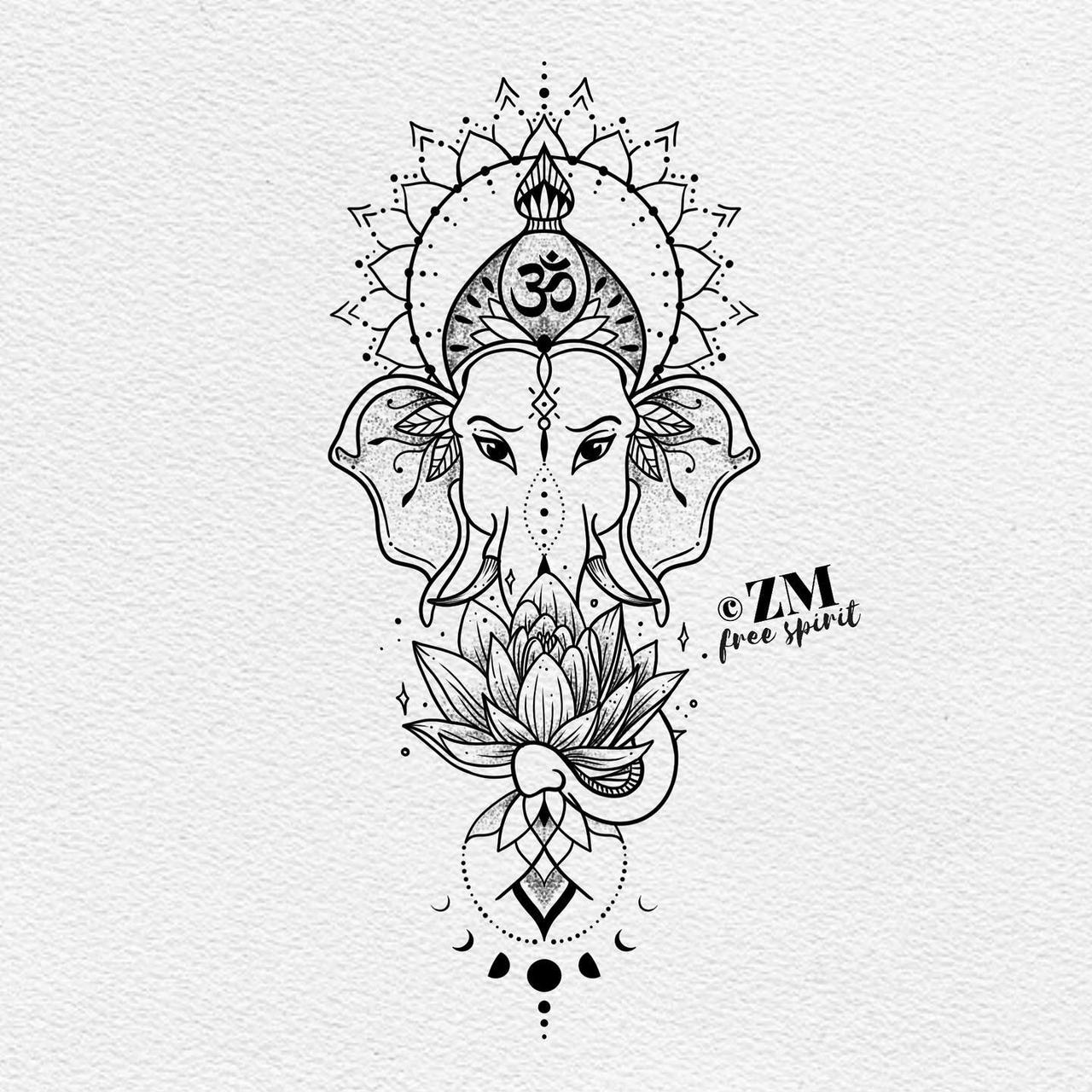 Ganesha tattoo ideas 0051