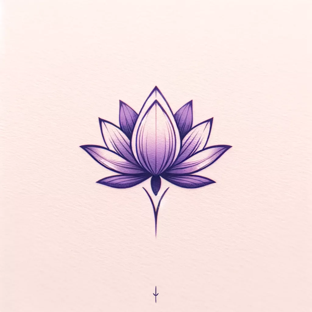 geometric lotus tattoo ideas