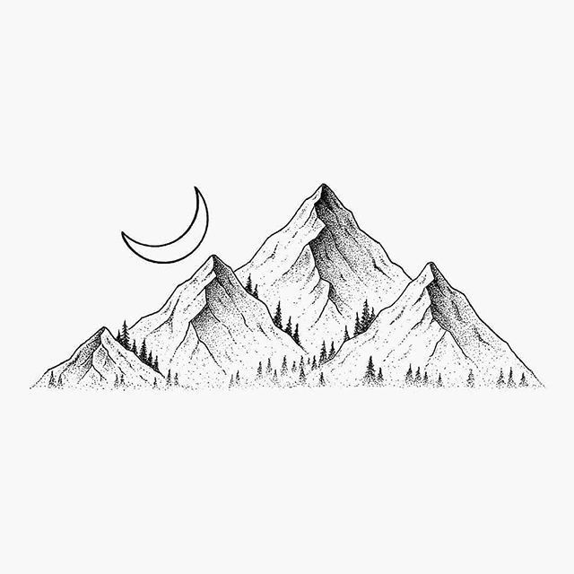 geometric mountain tattoo ideas for modern aesthetics