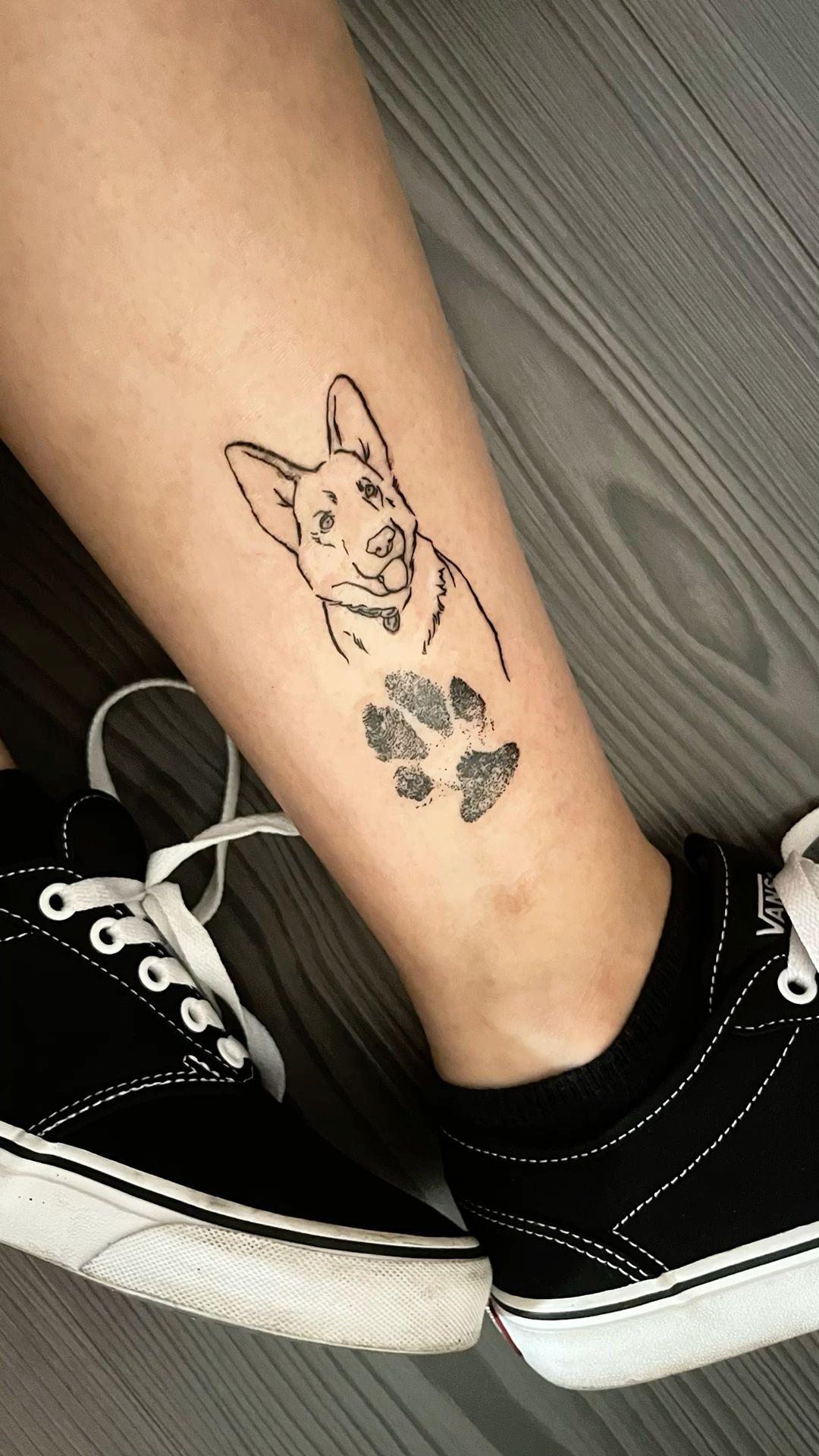 german shepherd paw print tattoo inspirations